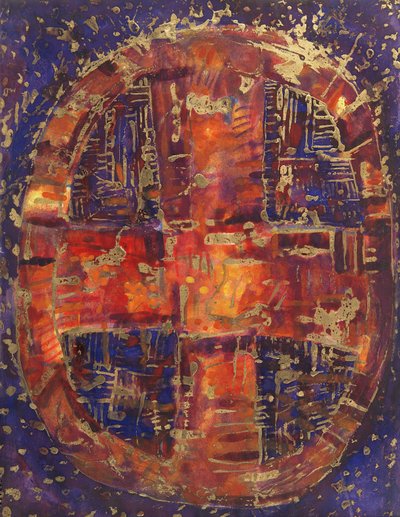 سيلتيك كروس ، 1990 (وسائط مختلطة على الورق) بواسطة بيتر ديفيدسون